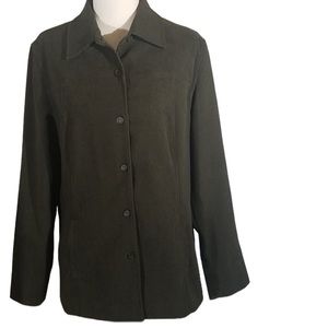 Norton Studio Olive Green Women’s Jacket Light Coat Blazer Size 8